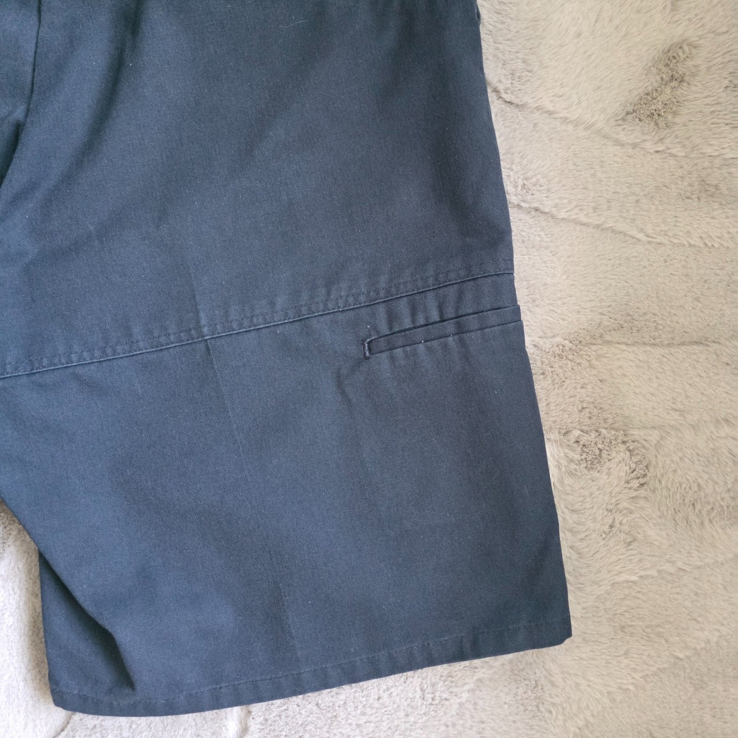 Dickies Flex Utility Shorts W40 Navy Blue Workwear Relaxed Fit Poly Cotton DS21