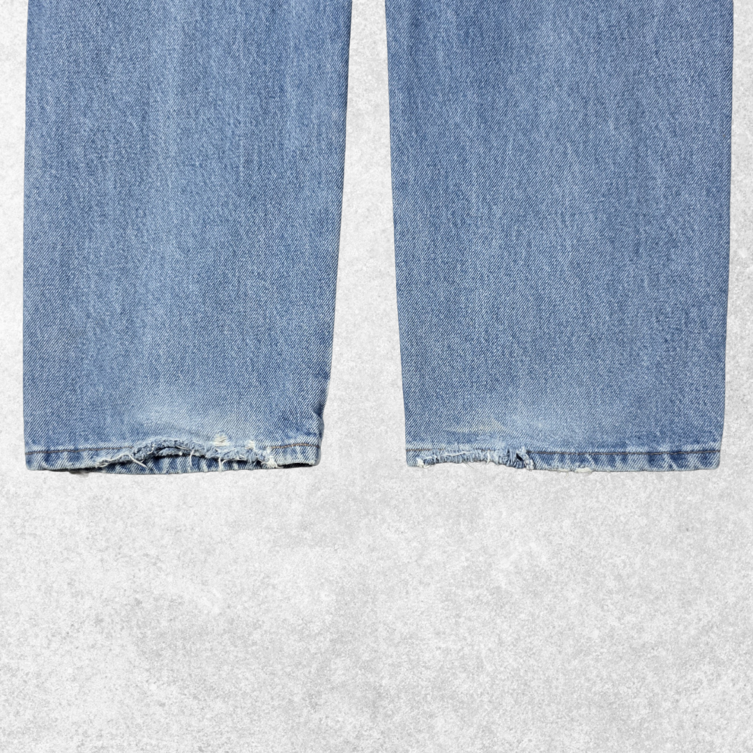 Rustler Jeans W36 L30 Blue Straight Fit Denim Mens Wrangler Workwear