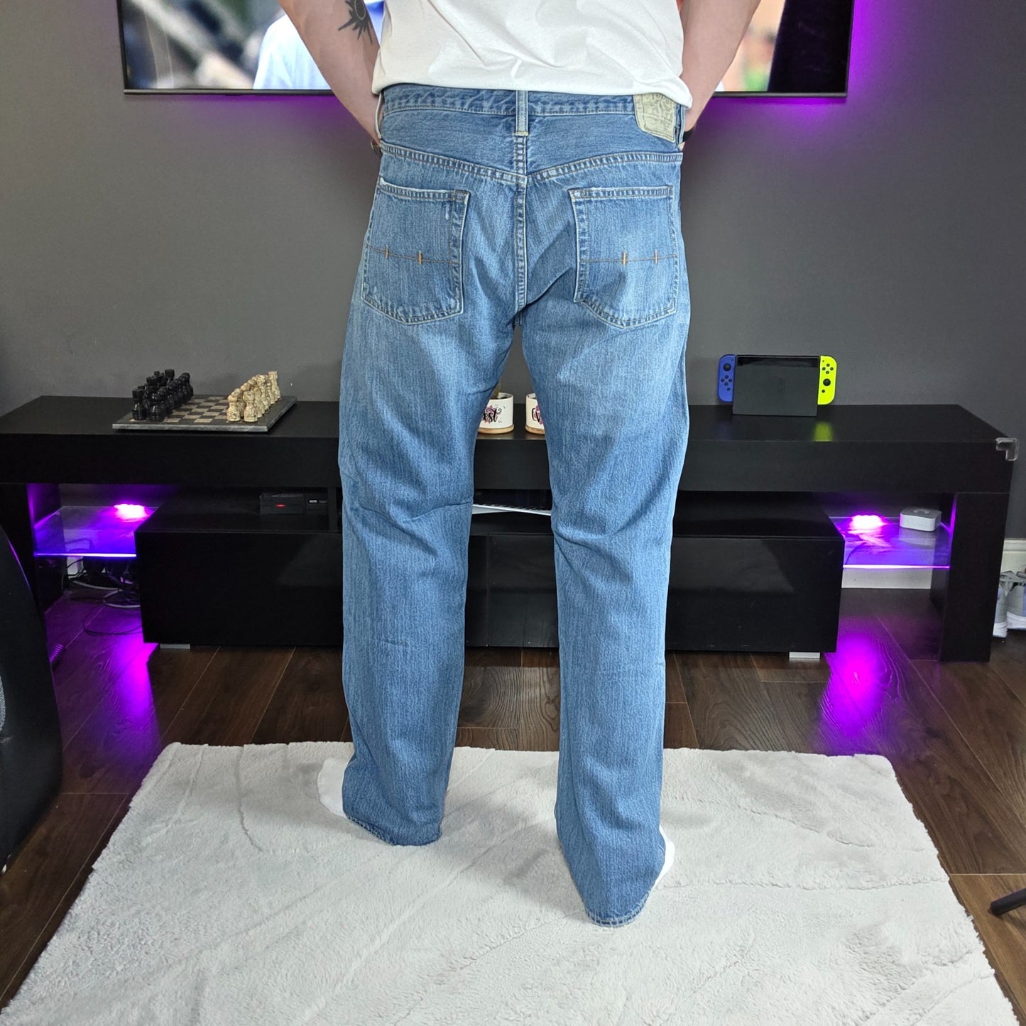Polo Ralph Lauren Vintage 67 Blue Straight Leg Jeans W34 (36) L32 Men’s