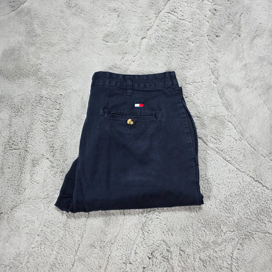 Vintage 2002 Tommy Hilfiger Blue Chino Trousers W38 L34 Cotton Mauritius