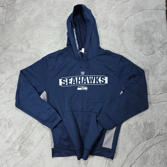 NFL Seattle Seahawks Hoodie Navy Blue L – Lightweight Team Apparel Pullover