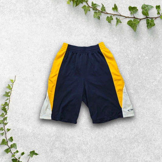 C9 by Champion mesh shorts navy yellow size S (W25) drawstring gym athletic spor