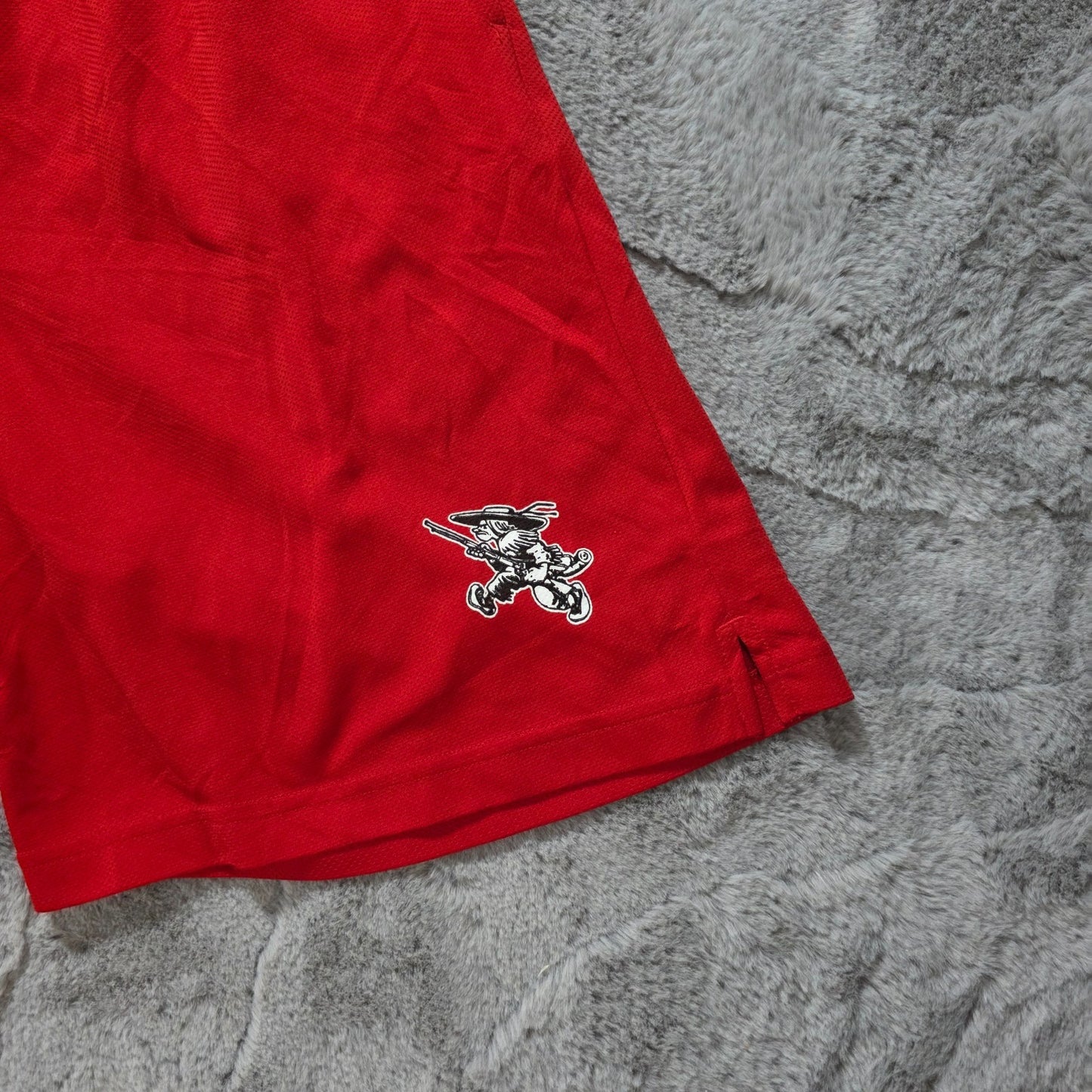 Champion Pioneers Red Mesh Sports Shorts W30 Vintage Style Basketball Gym