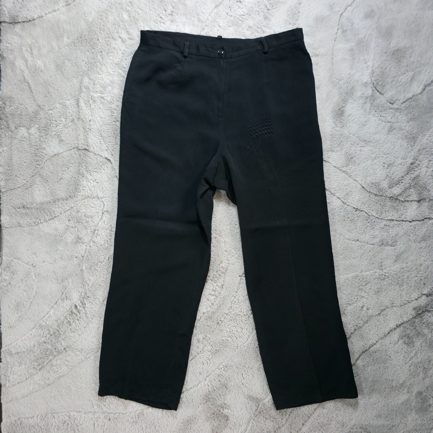Lauren Ralph Lauren Women’s Plus Size Black Formal Tailored Trousers US 16 UK 20