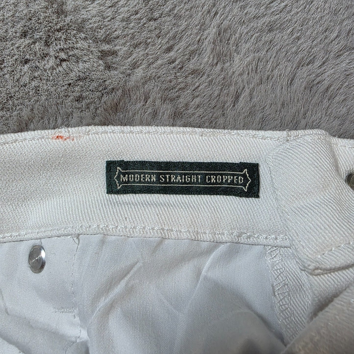 Lauren Ralph Lauren White Cropped Jeans Women’s Size UK 20 W38 L26 Stretch Denim