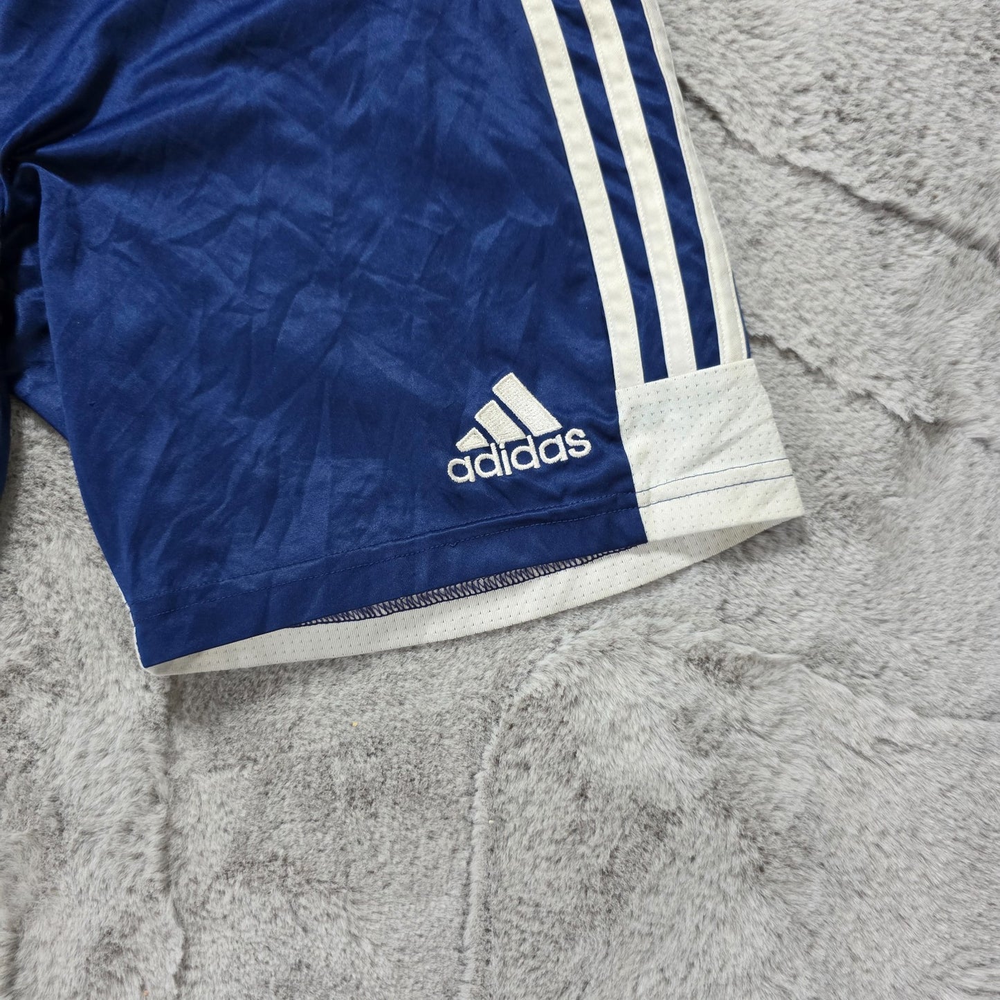Adidas Navy Blue Sports Shorts Youth 13β14Y | W25 Inseam 7" | 3-Stripes Logo