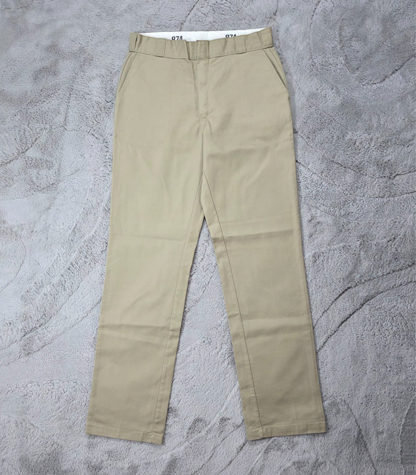 Dickies 874 Women’s Straight Fit Beige Trousers Size 8L (Fits UK 10–12) Workwear