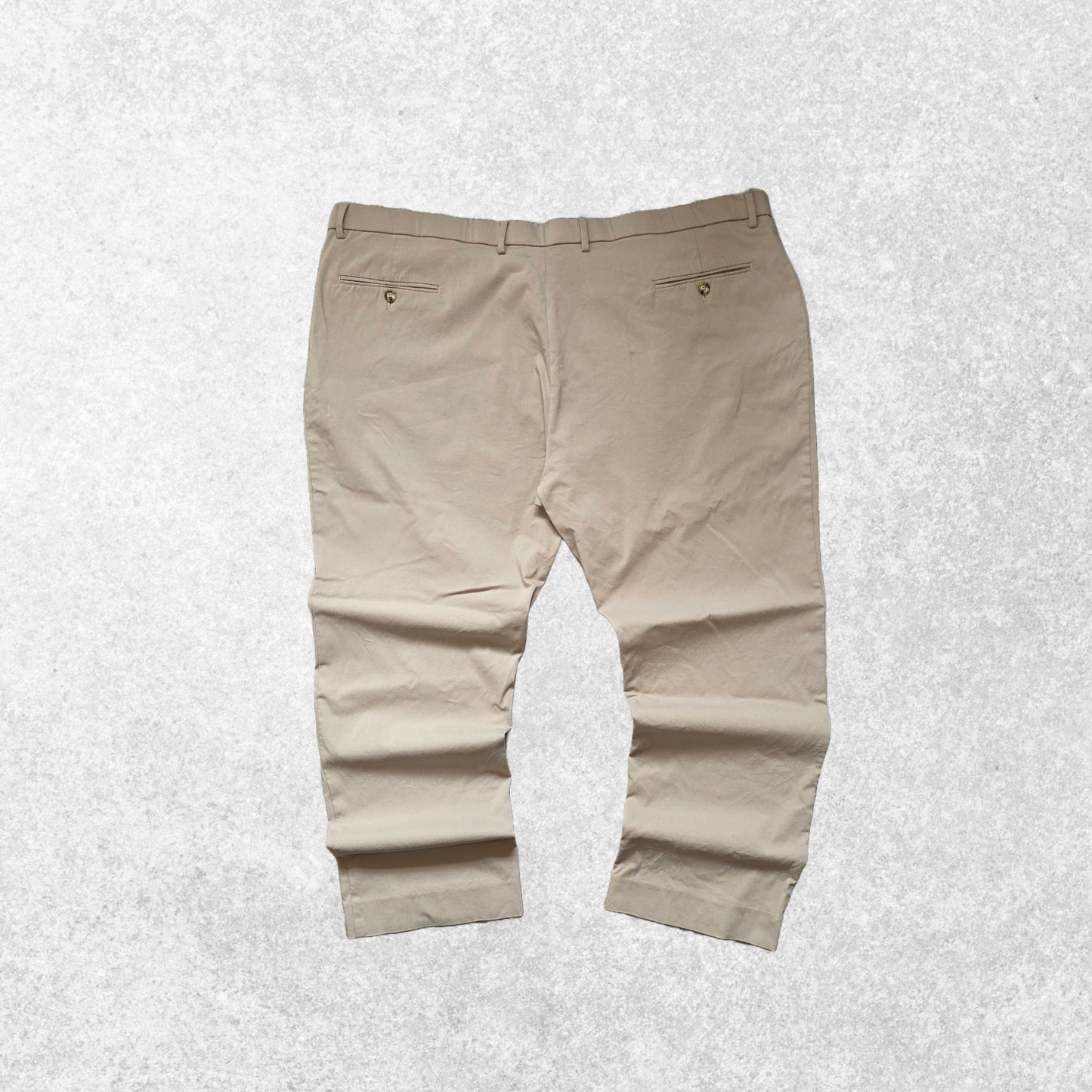 Tommy Hilfiger Beige Chino Trousers W48 L30 Mens Smart Stretch Rayon Blend