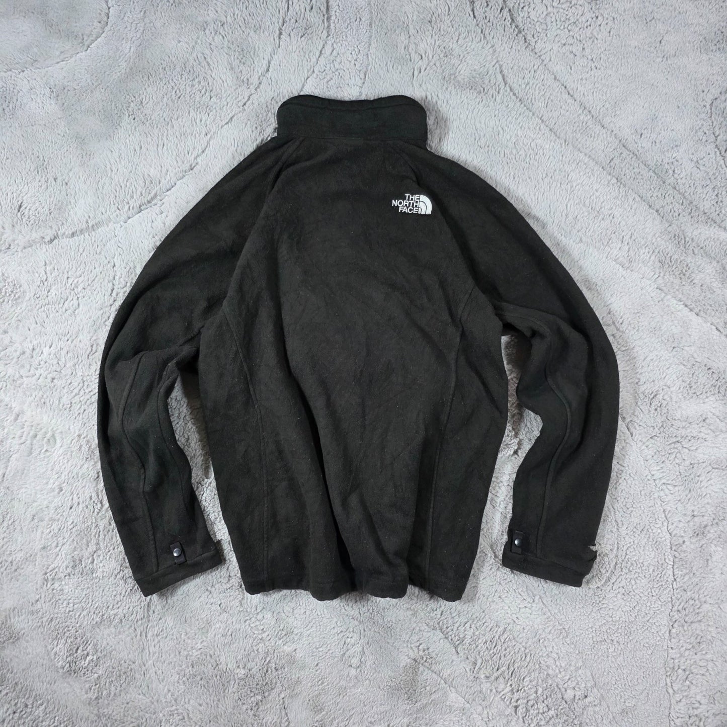 The North Face Women’s Black Full-Zip Fleece Jacket Size L Polyester Outdoor Lay