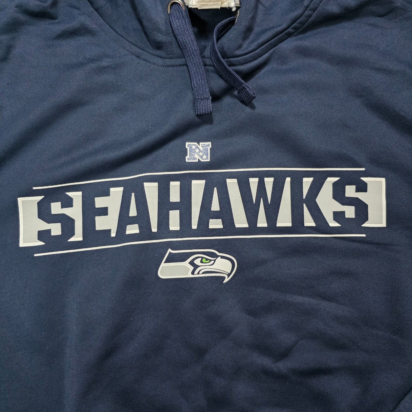 NFL Seattle Seahawks Hoodie Navy Blue L β Lightweight Team Apparel Pullover