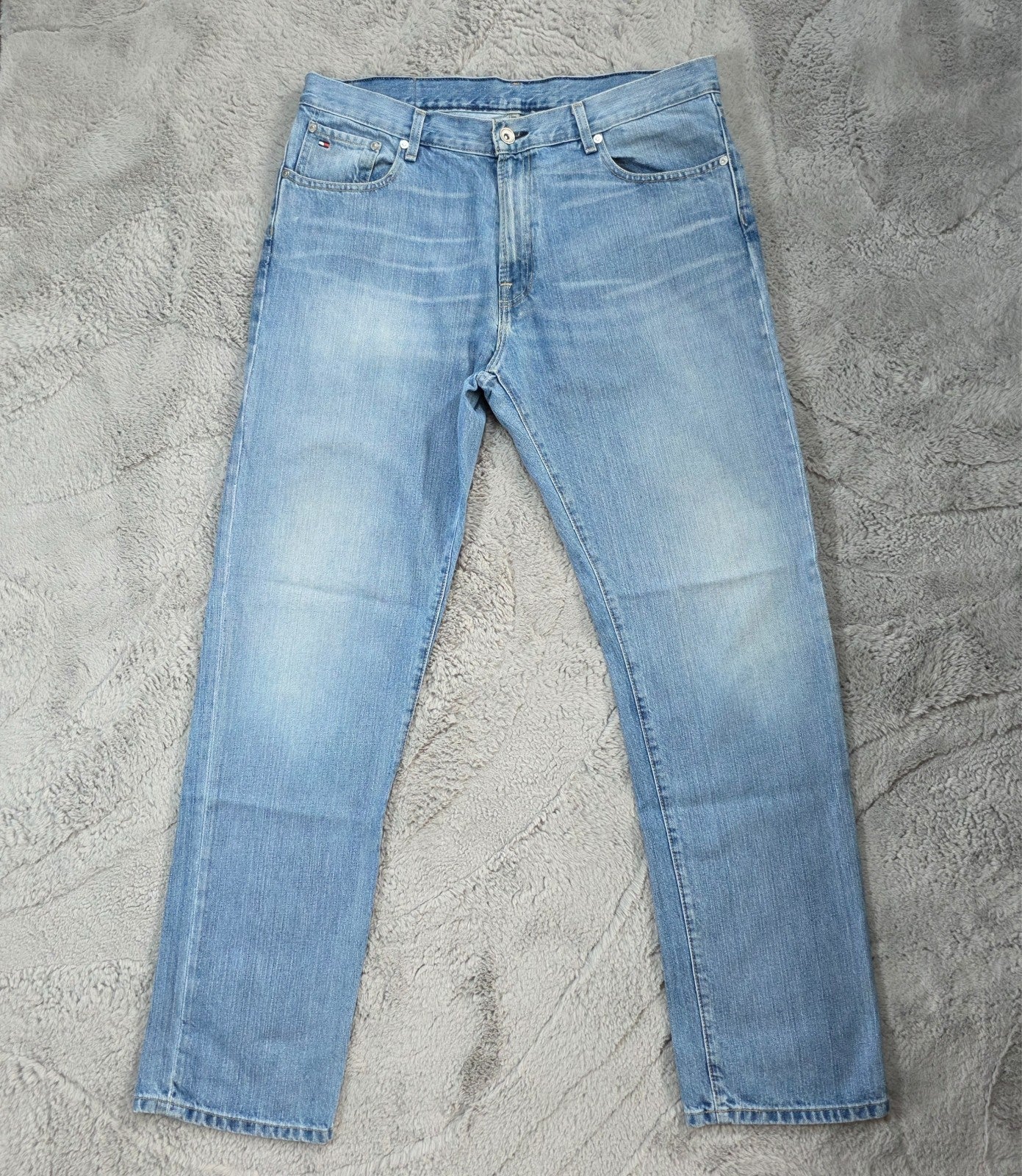 Tommy Hilfiger Custom Straight Men’s Blue Denim Jeans W36 L34 Mexico 100% Cotton