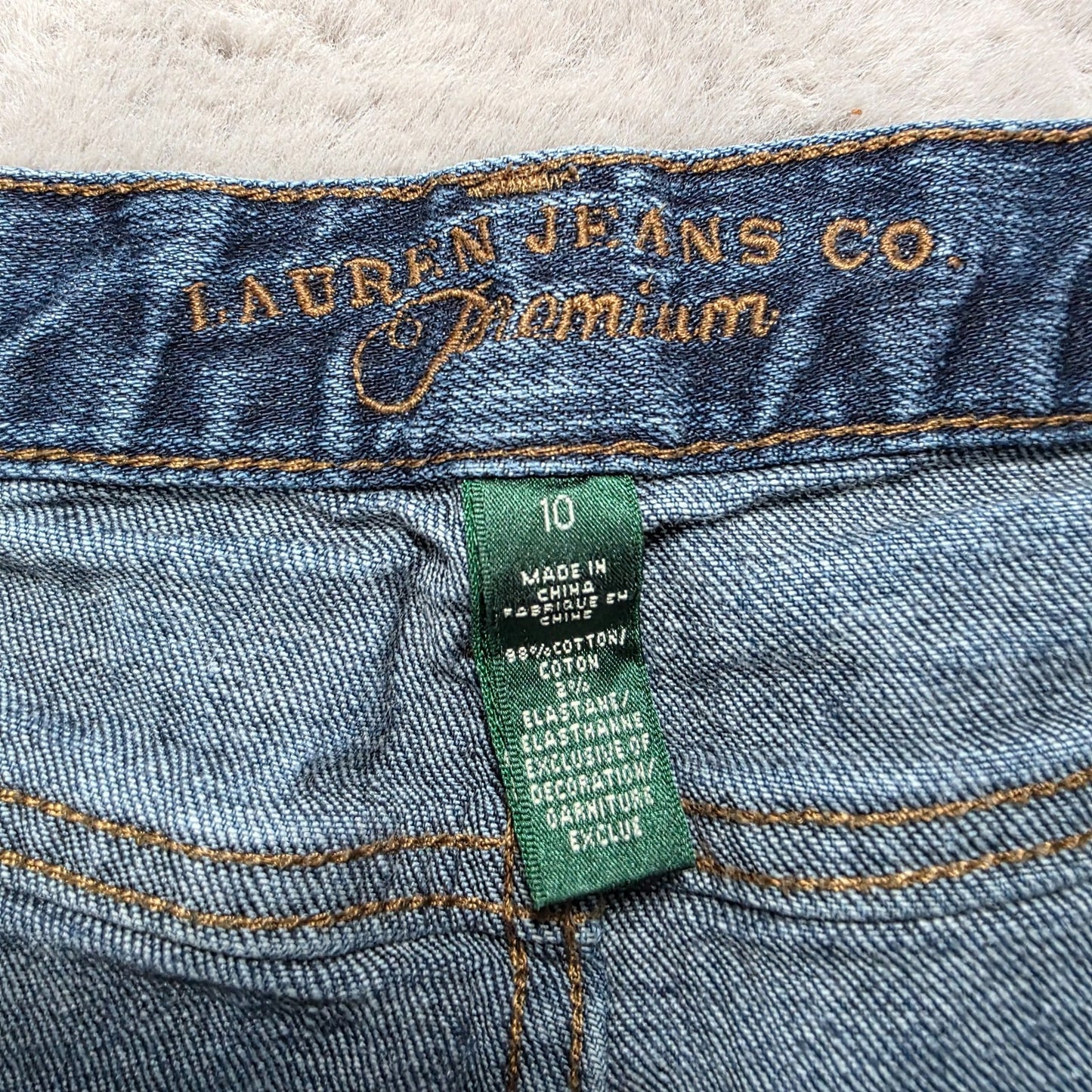 Lauren Jeans Co Ralph Lauren Women's Bootcut Jeans W30 L30 Dark Blue Stretch
