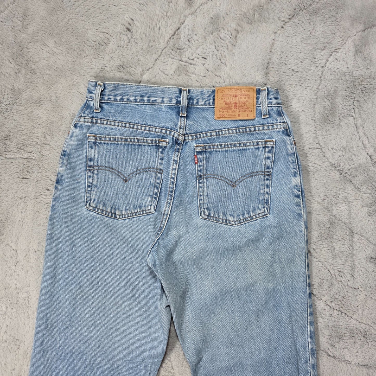 Levi’s 550 Women’s Jeans Vintage 90s Stonewash High Rise Relaxed Taper W30 L34