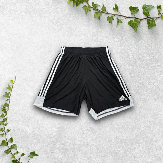 Adidas AEROREADY Black Sports Shorts Size S W26–30 Mesh Trim Gym Running