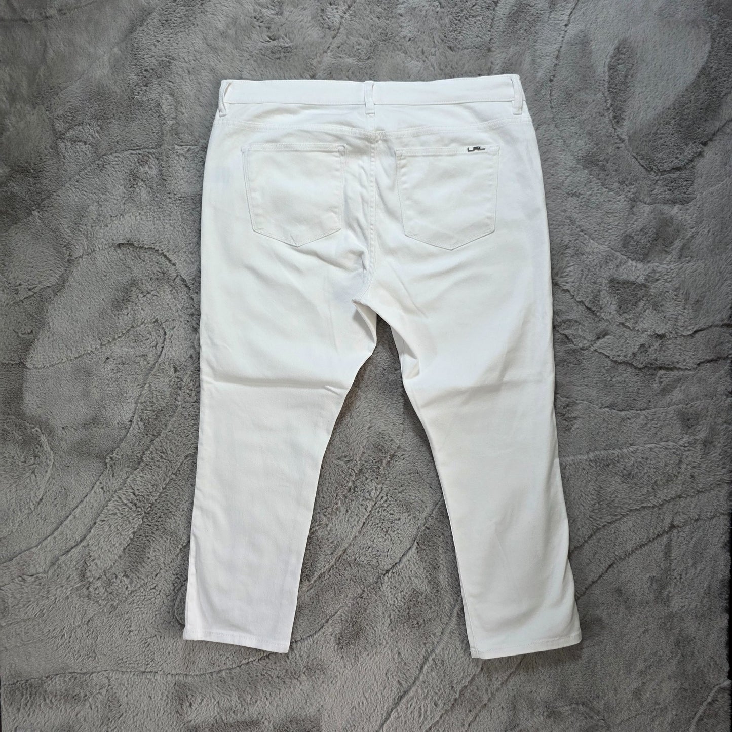 Lauren Ralph Lauren White Cropped Jeans Women’s Size UK 20 W38 L26 Stretch Denim