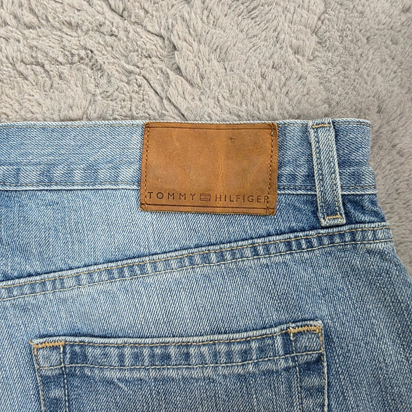 Tommy Hilfiger Custom Straight Men’s Blue Denim Jeans W36 L34 Mexico 100% Cotton