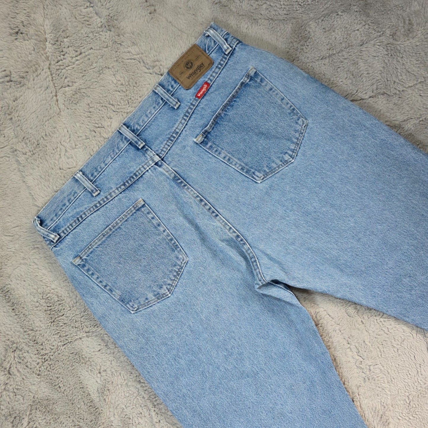 Wrangler Regular Fit Straight Leg Blue Jeans W40 L30 β Made in Mexico US Fabric