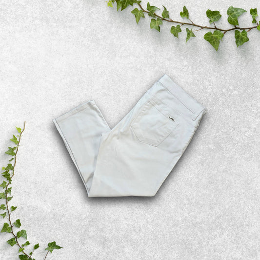 Lauren Ralph Lauren White Cropped Jeans Women’s Size UK 20 W38 L26 Stretch Denim