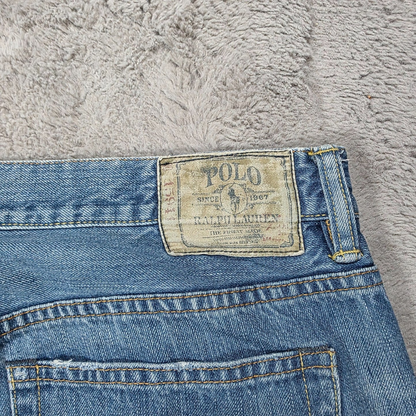 Polo Ralph Lauren Vintage 67 Blue Straight Leg Jeans W34 (36) L32 Men’s