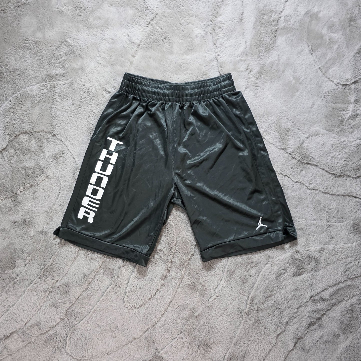 Jordan Thunder Basketball Shorts Black Size S Small Jumpman Logo W25 (VWS42)