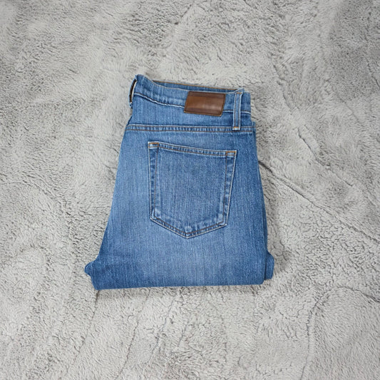 Tommy Hilfiger Straight Leg Blue Denim Jeans W33 L30 Slight Wear to Hems