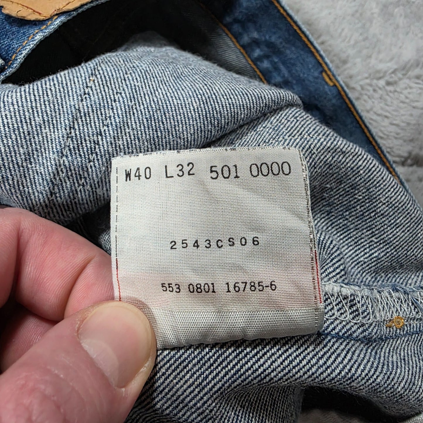 Levi’s 501XX Jeans Men’s W38 L30 Blue Button Fly Vintage 90s USA