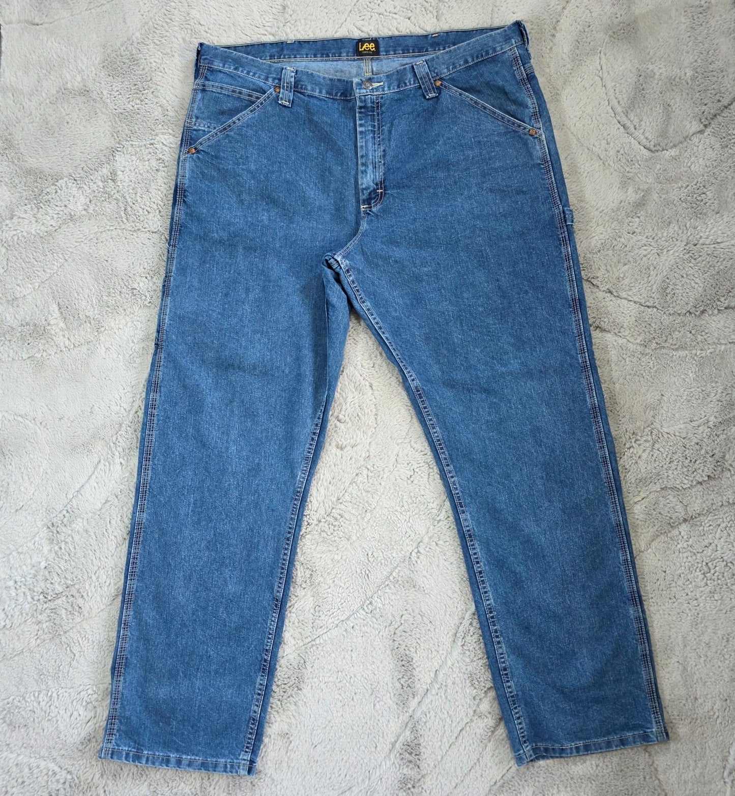 Lee Carpenter Jeans Blue W40 L32 Relaxed Fit Straight Leg Mexico