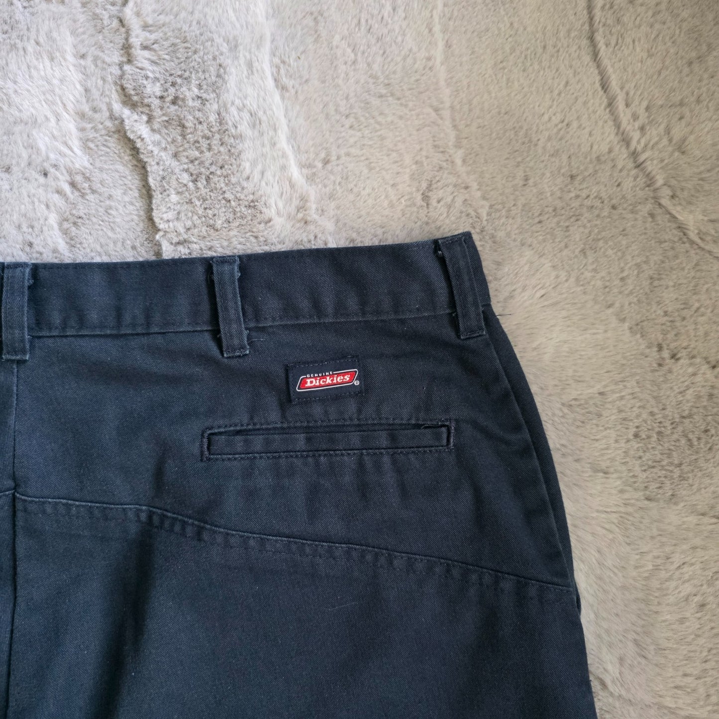 Dickies Flex Utility Shorts W40 Navy Blue Workwear Relaxed Fit Poly Cotton DS21