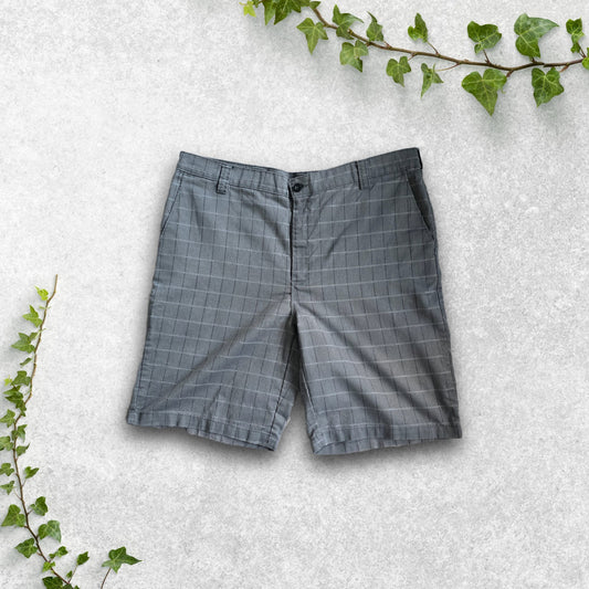 Dickies FLEX WR995SL Grey Grid Check Work Shorts W40 Utility Smart Style