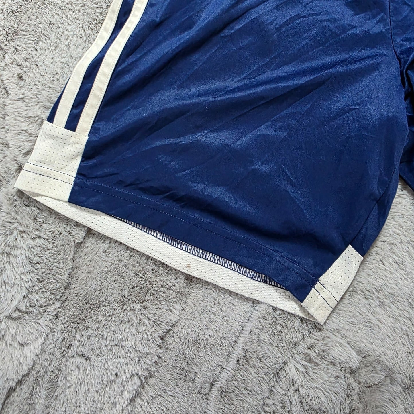 Adidas Navy Blue Sports Shorts Youth 13β14Y | W25 Inseam 7" | 3-Stripes Logo