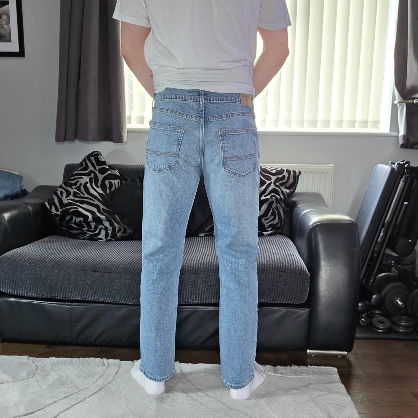 Denizen from Levi's 231 Athletic Fit Jeans W33 L32 Stonewash Stretch Denim