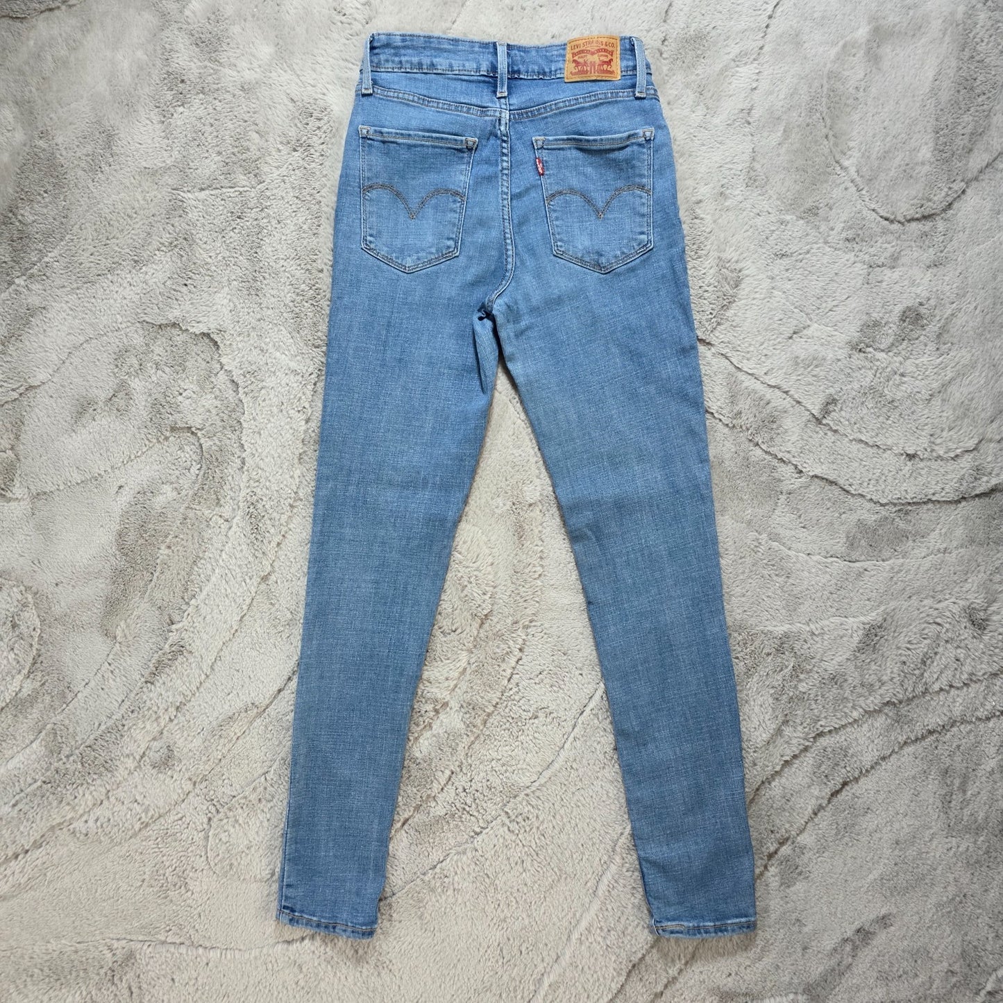 Levi's 711 High Rise Skinny Jeans Medium Wash W26 L30 Women’s Stretch Denim