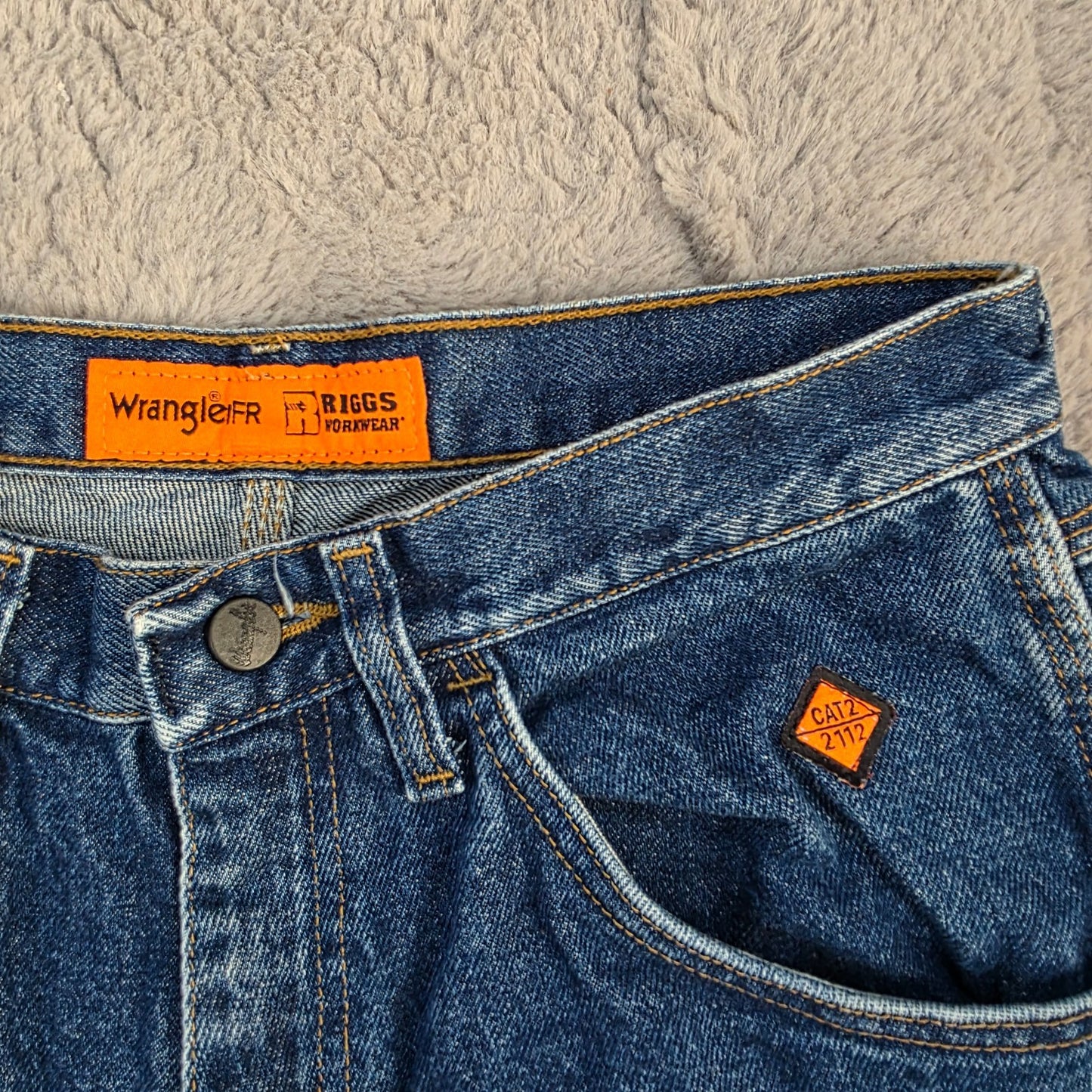 Wrangler Riggs Workwear flame resistant carpenter jeans blue men’s W29 L30 FR 3W