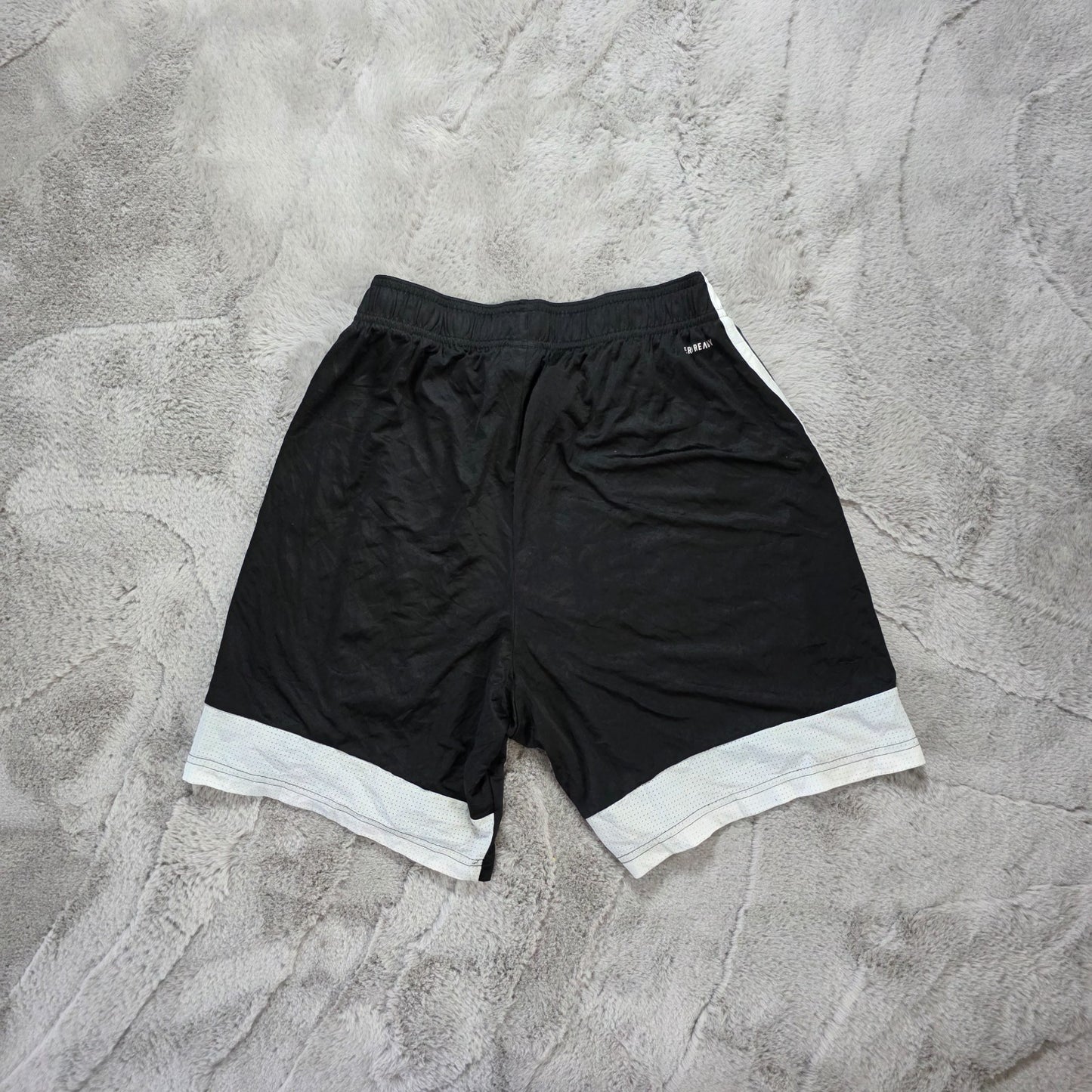 Adidas AEROREADY Black Sports Shorts Size S W26β30 Mesh Trim Gym Running
