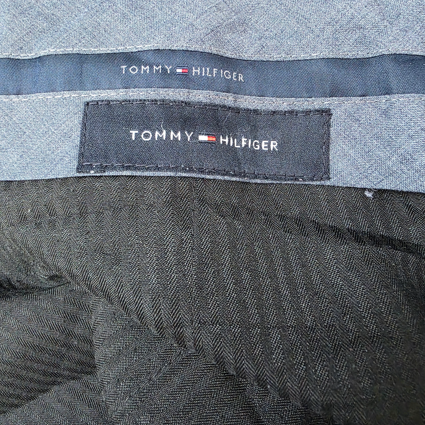 TOMMY HILFIGER Grey Wool Dress Trousers W36 L30 | Smart Formal Work Pants