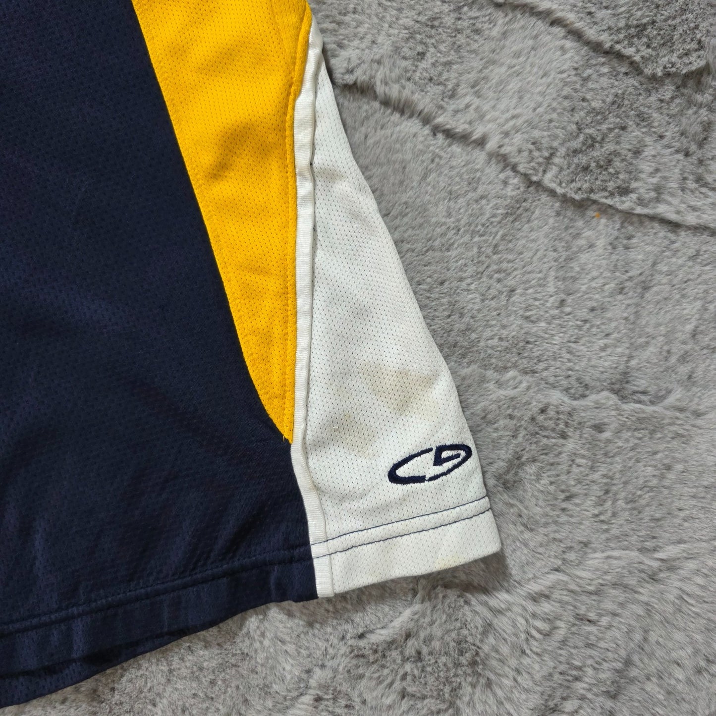 C9 by Champion mesh shorts navy yellow size S (W25) drawstring gym athletic spor