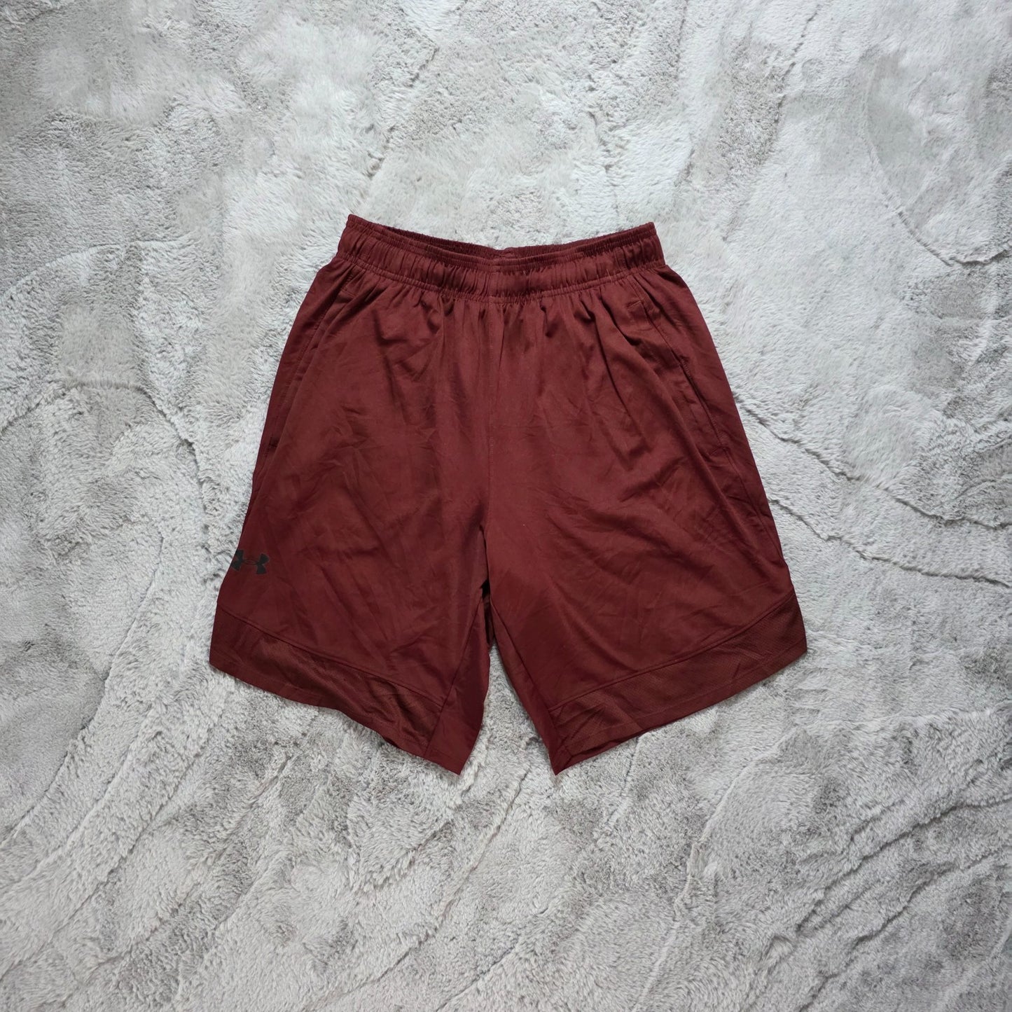 Under Armour Maroon Training Shorts Size S W25 9" Inseam Lightweight Gym