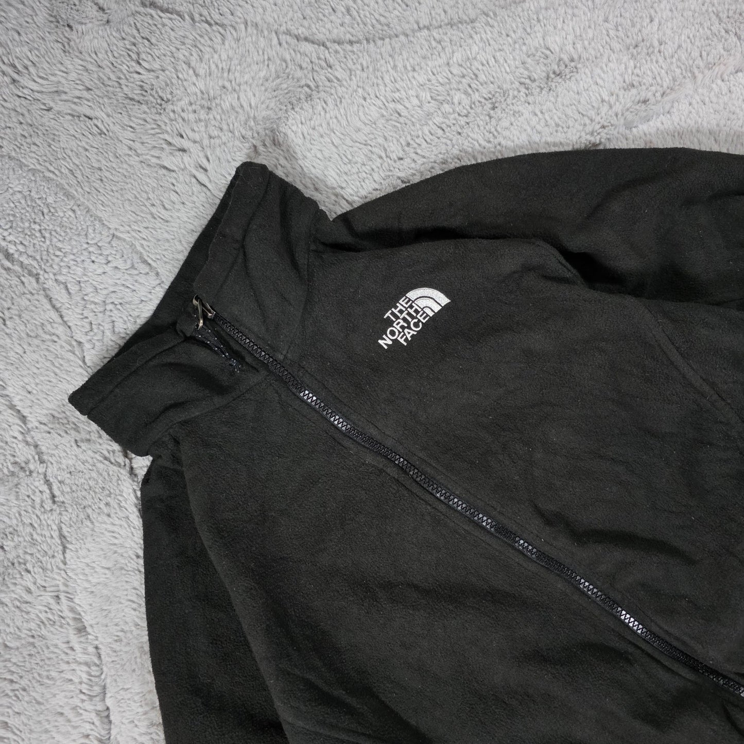 The North Face Women’s Black Full-Zip Fleece Jacket Size L Polyester Outdoor Lay
