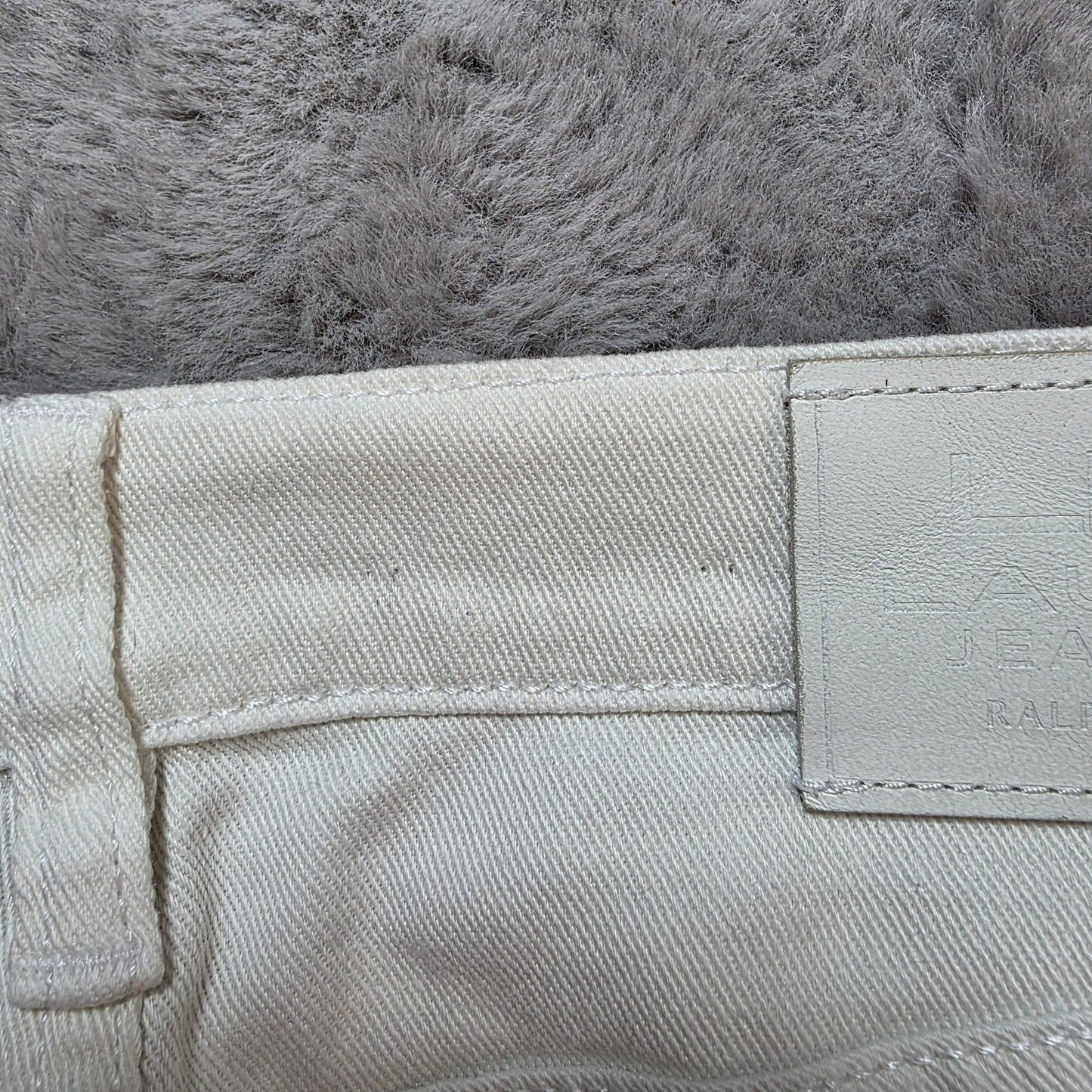 Lauren Jeans Co. Ralph Lauren White Classic Straight Trousers Women’s Size UK 6