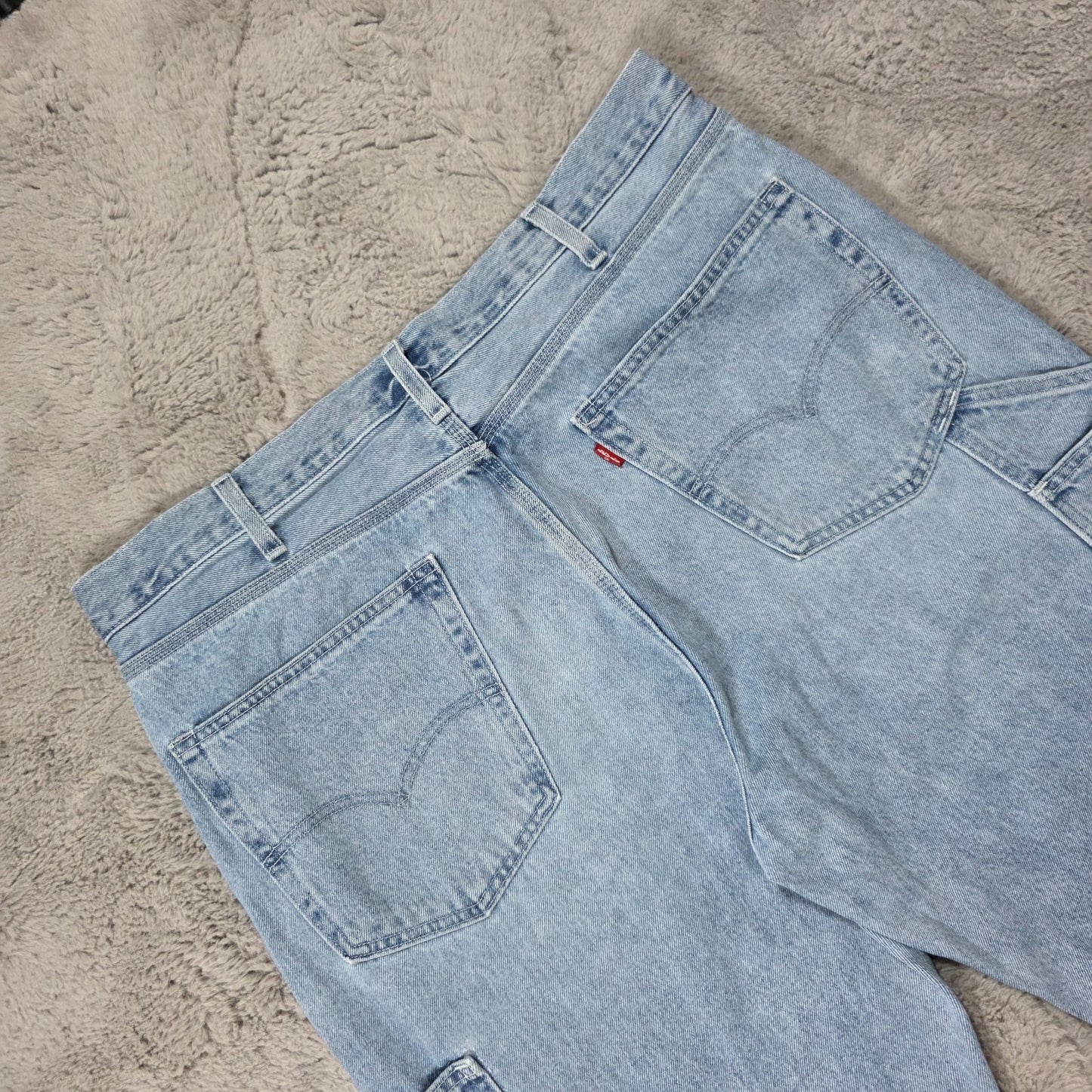 Levi’s carpenter jeans light blue W38 L32 men’s straight leg 77% cotton 23% hemp