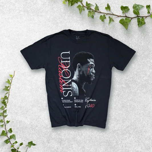 Udonis Haslem Tribute T-Shirt Black Size L Miami Heat OG40 NBA Lyfe Brand Cotton