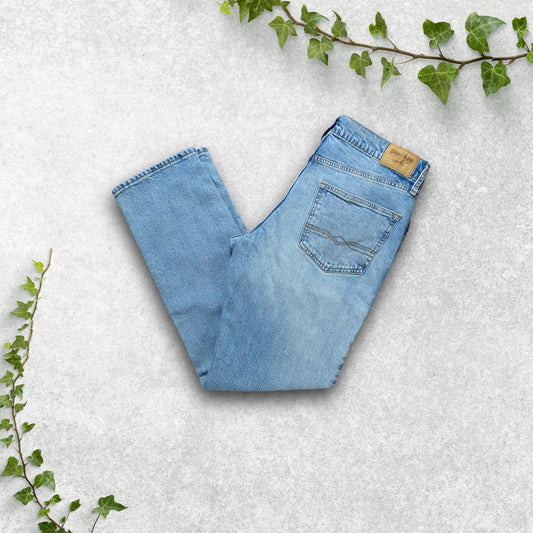 Denizen from Levi's 231 Athletic Fit Jeans W33 L32 Stonewash Stretch Denim