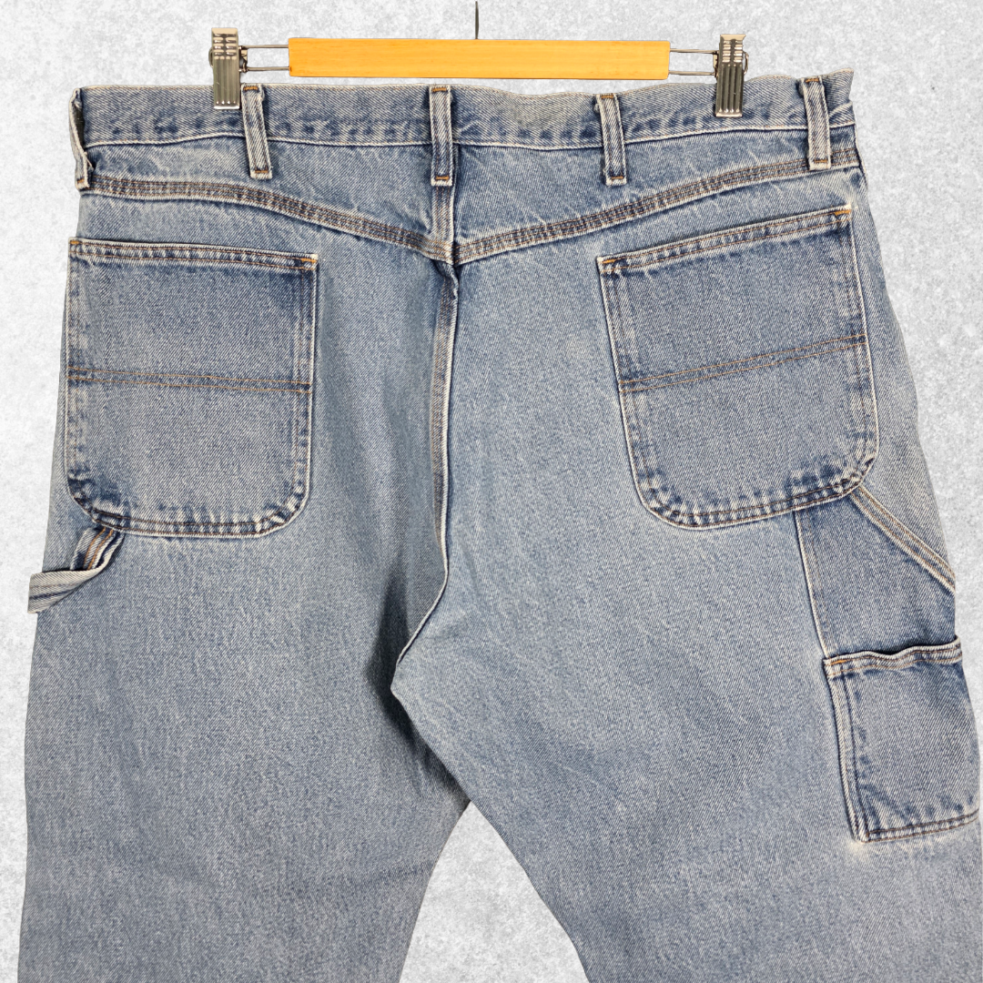 Rustler Carpenter Jeans W40 L30 Relaxed Fit Blue Y2K Workwear Men’s