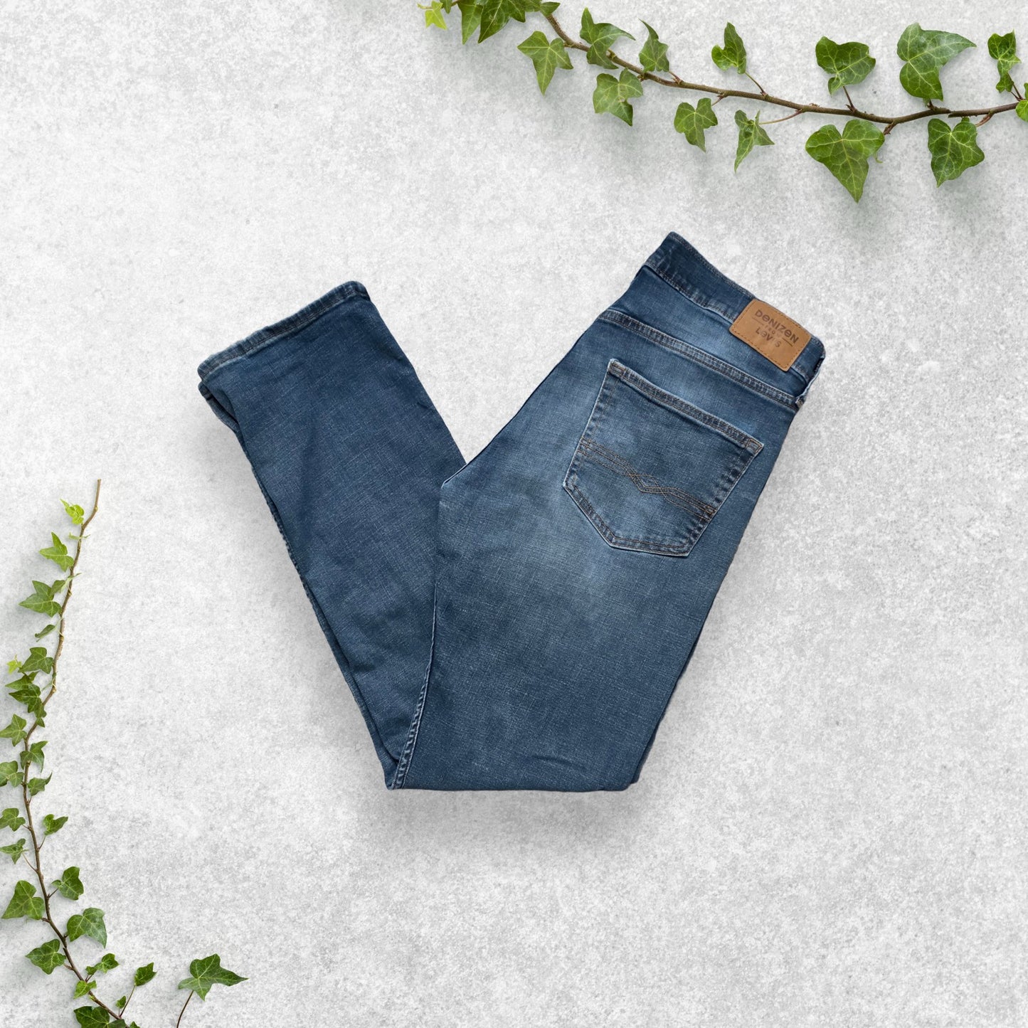 Levi's Denizen 232 Slim Straight Leg Jeans W32" L32β Blue Denim