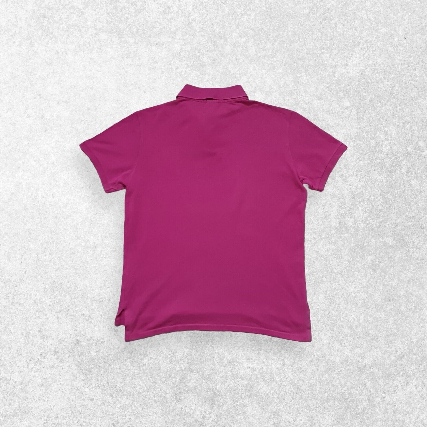 Ralph Lauren Polo Shirt Mens Large L Pink Blue Pony Short Sleeve Classic