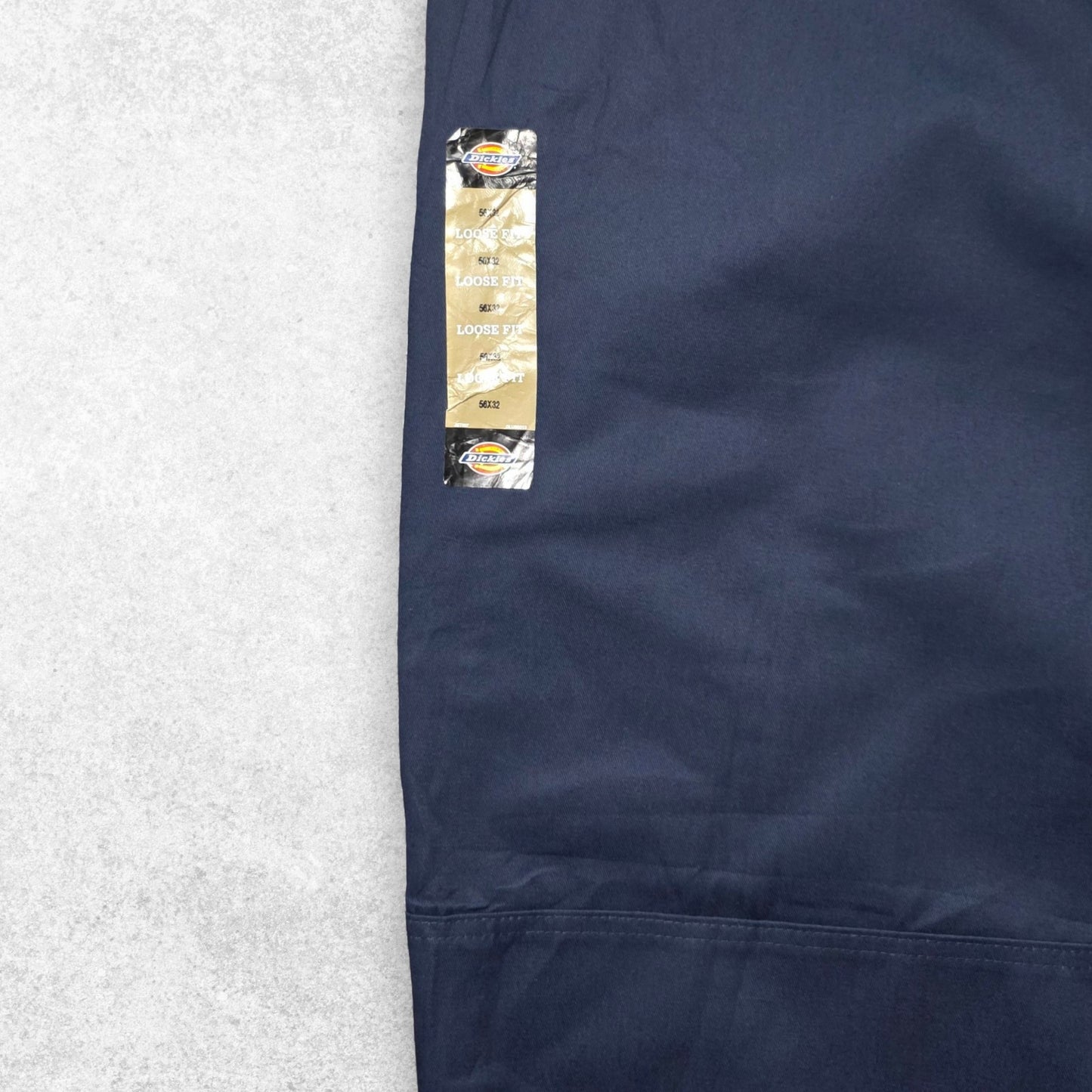 DICKIES Mens Loose Fit Chino Trousers W56 L32 Navy Blue BNWT Straight Leg
