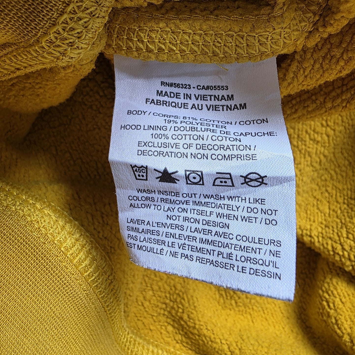 Nike Mens Hoodie Yellow Small Sportswear Club Pullover