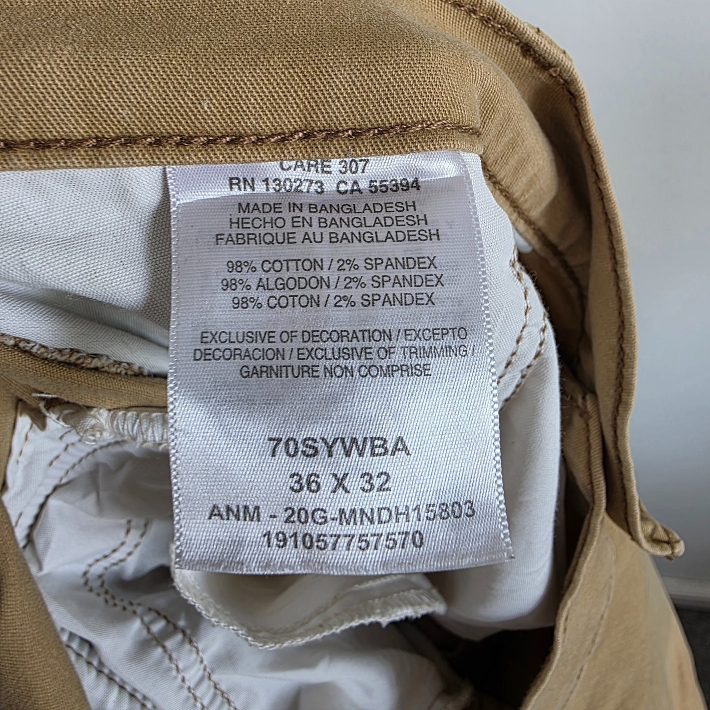 Wrangler Cargo Combat Trousers Mens W36 L32 Beige Regular Taper Military Utility