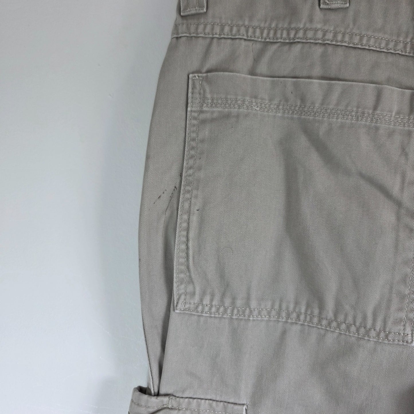 Wrangler Cargo Combat Utility Trousers Mens W34 L29 Beige Military Workwear Pant