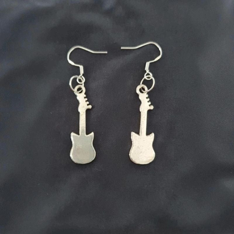 Guitar Earrings 925 Sterling Silver Music NWOT